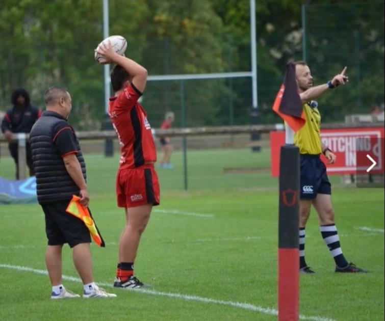 Rhys about to throw in for Hartpury